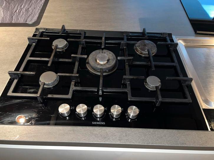 Siemens 5 pits Gaskookplaat 150 euro, Witgoed en Apparatuur, Fornuizen, Gebruikt, Inbouw, Gas, 5 kookzones of meer, Minder dan 85 cm