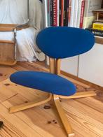 Rybo Rykken and Co - design Elsa Nordahl -footrest chair ‘80, Huis en Inrichting, Bureaustoelen, Ophalen, Gebruikt, Blauw, Bureaustoel