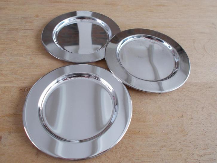 glas onderzetter verzilverd + wijnkoeler Nieuw, Huis en Inrichting, Woonaccessoires | Onderzetters, Nieuw, Glas of Kopje, Ophalen of Verzenden