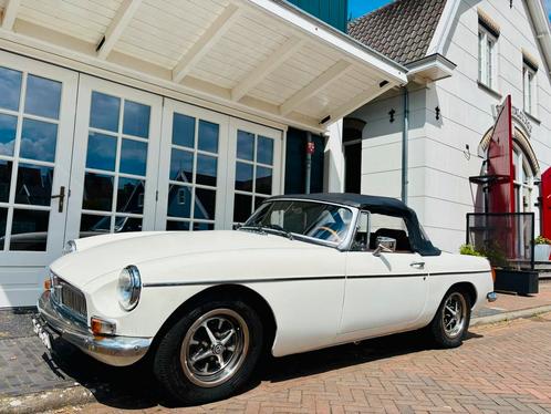 Mooie originele MGB Roadster - Old English White met Cognac, Auto's, Oldtimers, Particulier, MG, Benzine, Cabriolet, Ophalen
