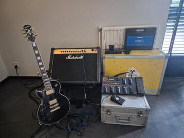 Epiphone Les Paul gitaar + versterker + accessoires beschikbaar voor biedingen