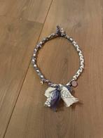 Bandana necklace, handmade, Sieraden, Tassen en Uiterlijk, Kettingen, Ophalen of Verzenden, Nieuw, Wit, Overige materialen