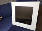 Witte vierkante wandspiegel 44x44 cm, Huis en Inrichting, Woonaccessoires | Spiegels, Minder dan 50 cm, Gebruikt, Vierkant, Ophalen of Verzenden