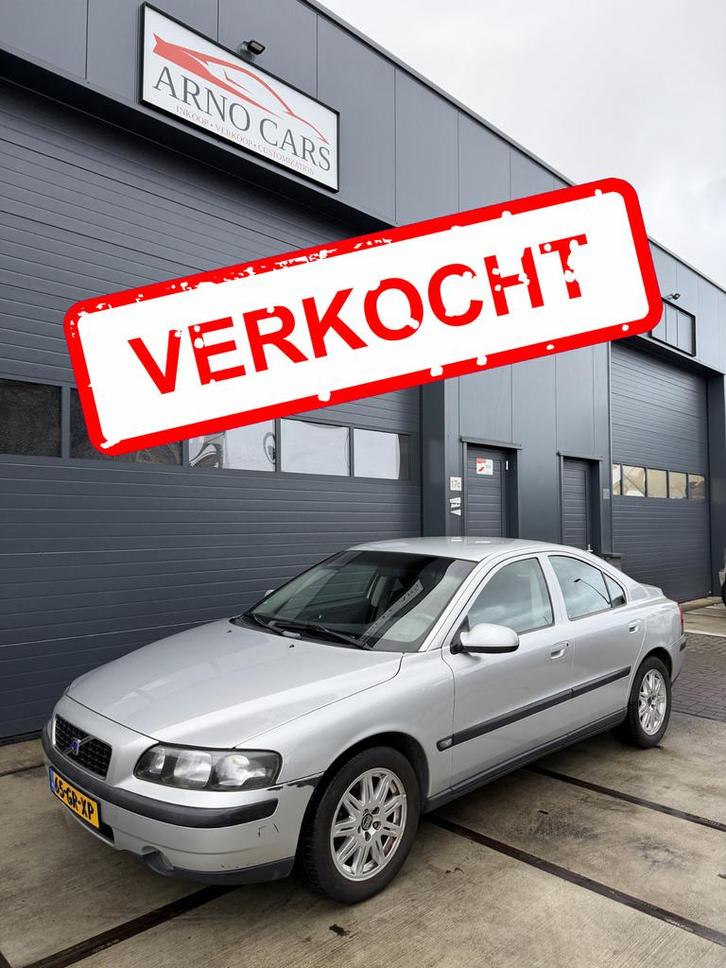 Volvo S60 2.4 140PK 2001 Grijs - RIJDT PERFECT!, Auto's, Volvo, Bedrijf, S60, ABS, Adaptieve lichten, Airbags, Airconditioning
