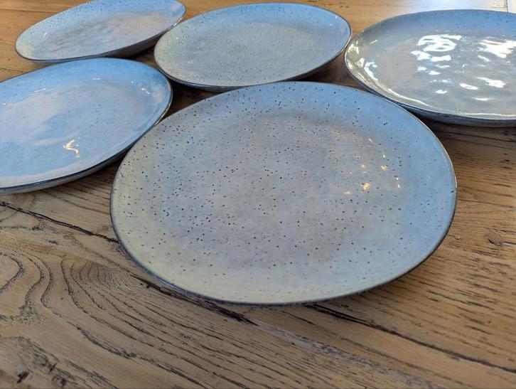 House Doctor Rustic dinerbord 5 stuks, Huis en Inrichting, Keuken | Servies, Zo goed als nieuw, Bord(en), Overige stijlen, Porselein