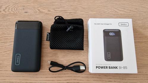 INIU 20000mAh Power Bank, USB C, 22,5W PD 3.0 QC 4.0, Telecommunicatie, Mobiele telefoons | Telefoon-opladers, Zo goed als nieuw