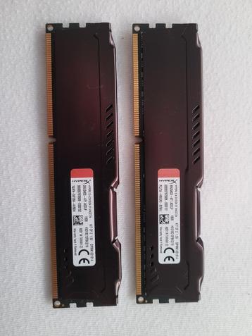 16gb kingston hyperX fury ddr3 beschikbaar voor biedingen