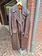 lange bruine leren Solex jas maat l/xl, Ophalen, Gebruikt, Overige typen, Overige merken