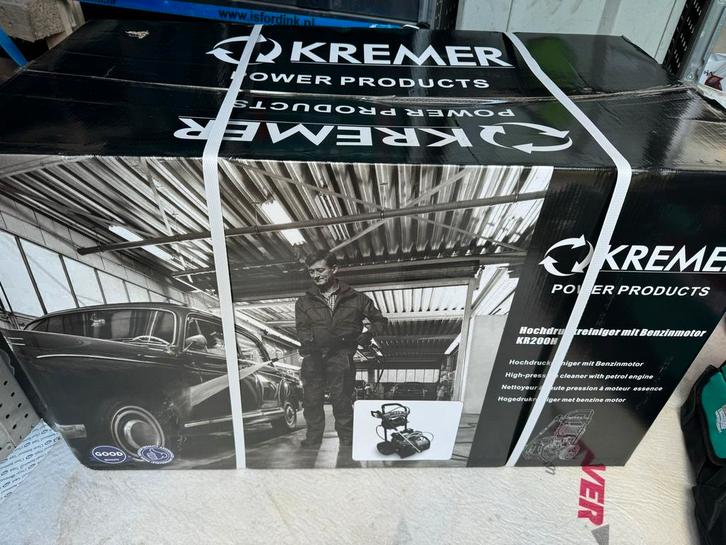 Kremer Hogedrukspuit 170 Bar - Krachtige Reiniger, Tuin en Terras, Hogedrukreinigers, Nieuw, Benzine, Met regelbare waterdruk