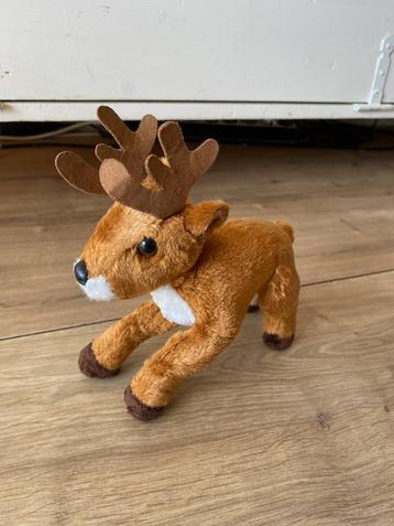 *NIEUW!* Pluche knuffel hertje van Aurora, bruin, 20,5 cm beschikbaar voor biedingen