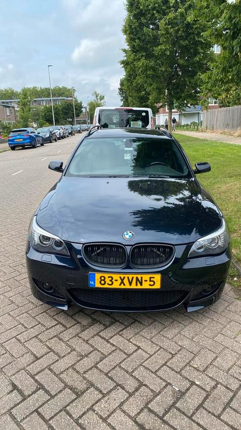 BMW 5-Serie 3.0 525D Touring AUT 2008 Blauw, Auto's, BMW, Particulier, 5-Serie, ABS, Adaptieve lichten, Adaptive Cruise Control