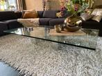 Design salontafel Abel - Glas - Rechthoekig, Huis en Inrichting, Tafels | Salontafels, Ophalen, 50 tot 100 cm, 150 tot 200 cm