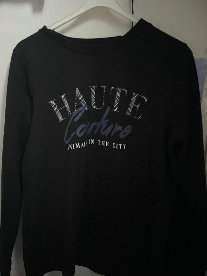 Zwarte Longsleeve, Kleding | Dames, Tops, Zo goed als nieuw, Maat 38/40 (M), Zwart, Lange mouw, Ophalen of Verzenden