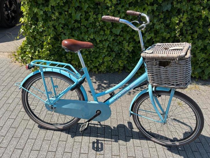 Leuke Vogue Transporter blauwe fiets 24 inch met mand Koopje, Fietsen en Brommers, Fietsen | Dames | Damesfietsen, Gebruikt, Overige merken