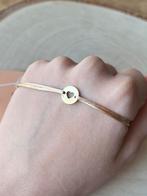 Vertaelbare stoffen armband met hartjes bedel van Bazou, Sieraden, Tassen en Uiterlijk, Armbanden, Ophalen of Verzenden, Nieuw