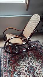 Schommelstoel webbing model Thonet, Huis en Inrichting, Stoelen, Ophalen, Riet of Rotan, Gebruikt, Bruin