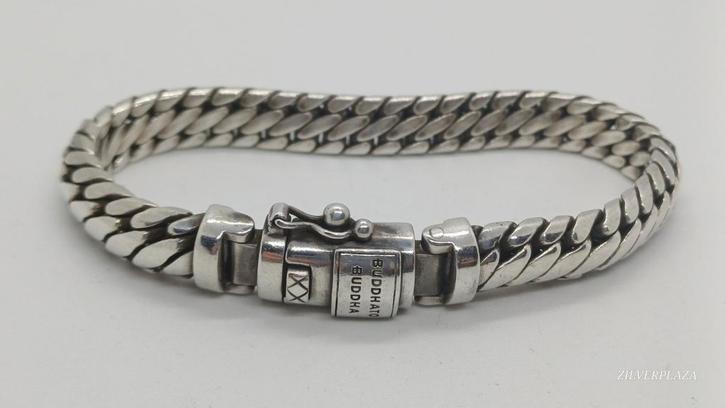 Zilveren Buddha to Buddha Ben Armband 925 - 18cm, Sieraden, Tassen en Uiterlijk, Armbanden, Zilver, Zilver, Ophalen of Verzenden