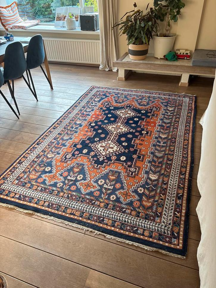 Authentiek Perzisch Tapijt, Huis en Inrichting, Stoffering | Tapijten en Kleden, Gebruikt, 150 tot 200 cm, 200 cm of meer, Rechthoekig
