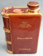 Omstreeks 1975 Keramiek Boekvorm Drankfles COGNAC Pellisson, Antiek en Kunst, Ophalen of Verzenden