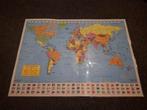Oudere Wereldkaart - Nog Mooi!, Gelezen, Ophalen of Verzenden, Landkaart, 1800 tot 2000