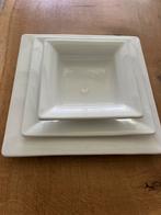 Servies wit vierkant 8 persoons, Ophalen of Verzenden, Overige stijlen, Bord(en)