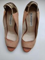Pump, peeptoe, merk Burakhuyan, maat 38, Pumps, Beige, Ophalen of Verzenden, Zo goed als nieuw