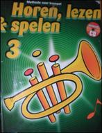 lesboek trompet : horen , lezen & spelen 3 trompet + cd, Ophalen of Verzenden, Gebruikt, Les of Cursus, Trompet