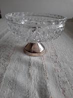 Kristallen bonbonschaaltje op verzilverde voet, Ophalen