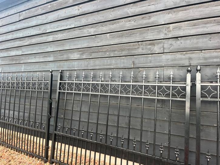 AANBIEDING B KEUS TUINPOORT SIERPOORT INRIJPOORT, Tuin en Terras, Tuinpoorten, Zo goed als nieuw, Draaipoort, IJzer, 100 tot 150 cm