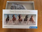 Clementoni Panorama puzzel Paarden, 1000 stukjes., Ophalen, 500 t/m 1500 stukjes, Zo goed als nieuw, Legpuzzel