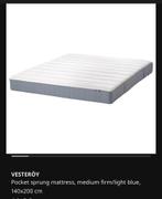 IKEA SLATTUM Bed + Matras (140x200), Ophalen, Tweepersoons, 140 cm, Zo goed als nieuw