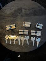 5 Oxloc cilinders met 8 sleutels SKG**, Ophalen of Verzenden, Gebruikt, Binnendeur, 200 tot 215 cm
