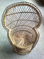 rieten stoeltje 40h zithoogte 17cm 26br d, Huis en Inrichting, Stoelen, Ophalen of Verzenden, Bruin, Vijf, Zes of meer stoelen