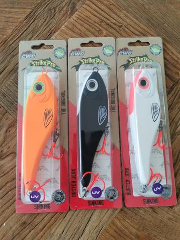 3x Strike pro buster jerk 15 cm zinkend  beschikbaar voor biedingen
