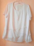 Chiffon feestblouse maat 42, Ophalen of Verzenden, Nieuw, Maat 42/44 (L), Wit