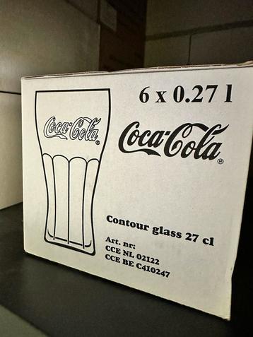 Partij coca cola glazen 27 cl. 199 stuks
