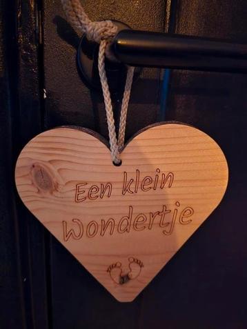 NIEUW GEBOORTEBORDJE KLEIN WONDERTJE - INFO ZIE ADVERTENTIE  beschikbaar voor biedingen