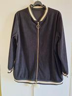 Bomberjack zwart ribstof met bies NIET gedragen mt 48-50, Zwart, Maat 46/48 (XL) of groter, Nieuw, Ophalen of Verzenden