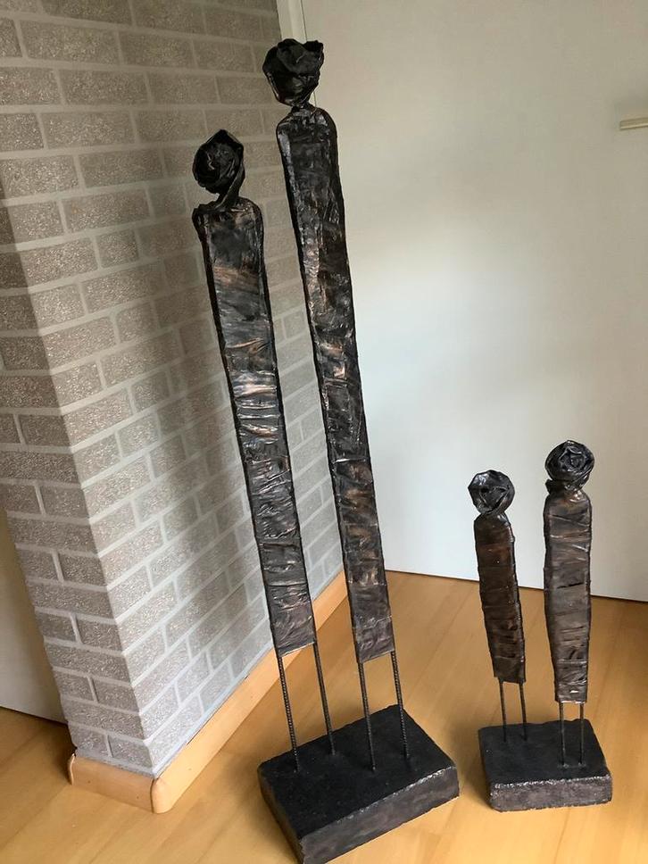 Masai beelden ,doek met Paverpol behandeld, Antiek en Kunst, Kunst | Beelden en Houtsnijwerken, Ophalen