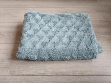 Leen Bakker Plaid Nienke groen 130cmx170cm beschikbaar voor biedingen