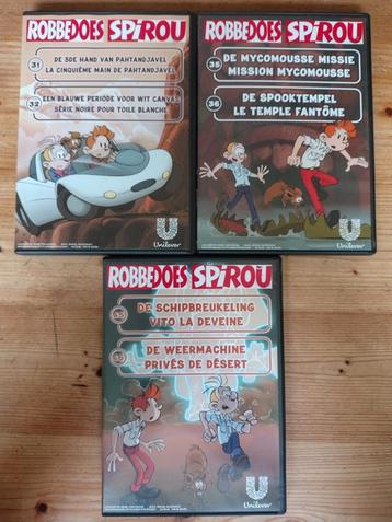 Robbedoes en Kwabbernoot, 3 dvd's in nagenoeg nieuwstaat! beschikbaar voor biedingen
