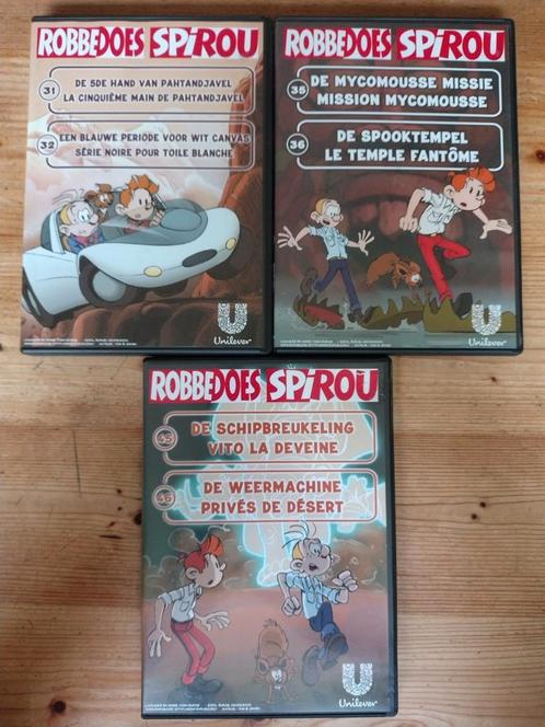 Robbedoes en Kwabbernoot, 3 dvd's in nagenoeg nieuwstaat!, Cd's en Dvd's, Dvd's | Tekenfilms en Animatie, Zo goed als nieuw, Europees