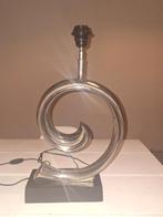 Zware zilveren lamp lampenvoet 2 stuks nwprijs  €180 p stuk, Ophalen of Verzenden, Zo goed als nieuw, 50 tot 75 cm