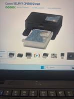 Canon SELPHY CP1500 Fotoprinter - Zwart, Fotoprinter, Kleur printen, Ophalen of Verzenden, Zo goed als nieuw