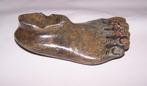 Voetsculptuur als asbak. Gesigneerd Morgan C 150., Antiek en Kunst, Ophalen of Verzenden