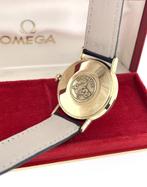 Vintage OMEGA Gouden Seamaster de Ville in Cassette Jaren 60, Ophalen, Leer, Zwitserland, Polshorloge