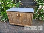 Buitenkeuken losse kast dubbel steigerhout, Houtskool, Vrijstaand, Hout Art, Info@hout-art.nl