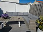 Mooie loungeset met tafel, Tuin en Terras, Tuinsets en Loungesets, 5 zitplaatsen, Bank, Ophalen of Verzenden, Zo goed als nieuw
