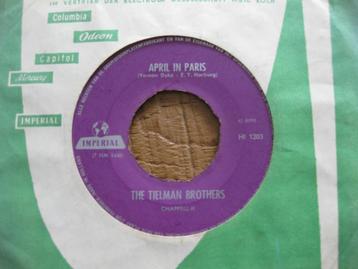 Single The Tielman Brothers   "April in Paris" (Indo rock) beschikbaar voor biedingen