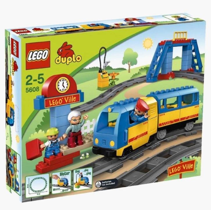 LEGO Duplo trein 5608 + divers, Kinderen en Baby's, Speelgoed | Duplo en Lego, Gebruikt, Duplo, Ophalen of Verzenden